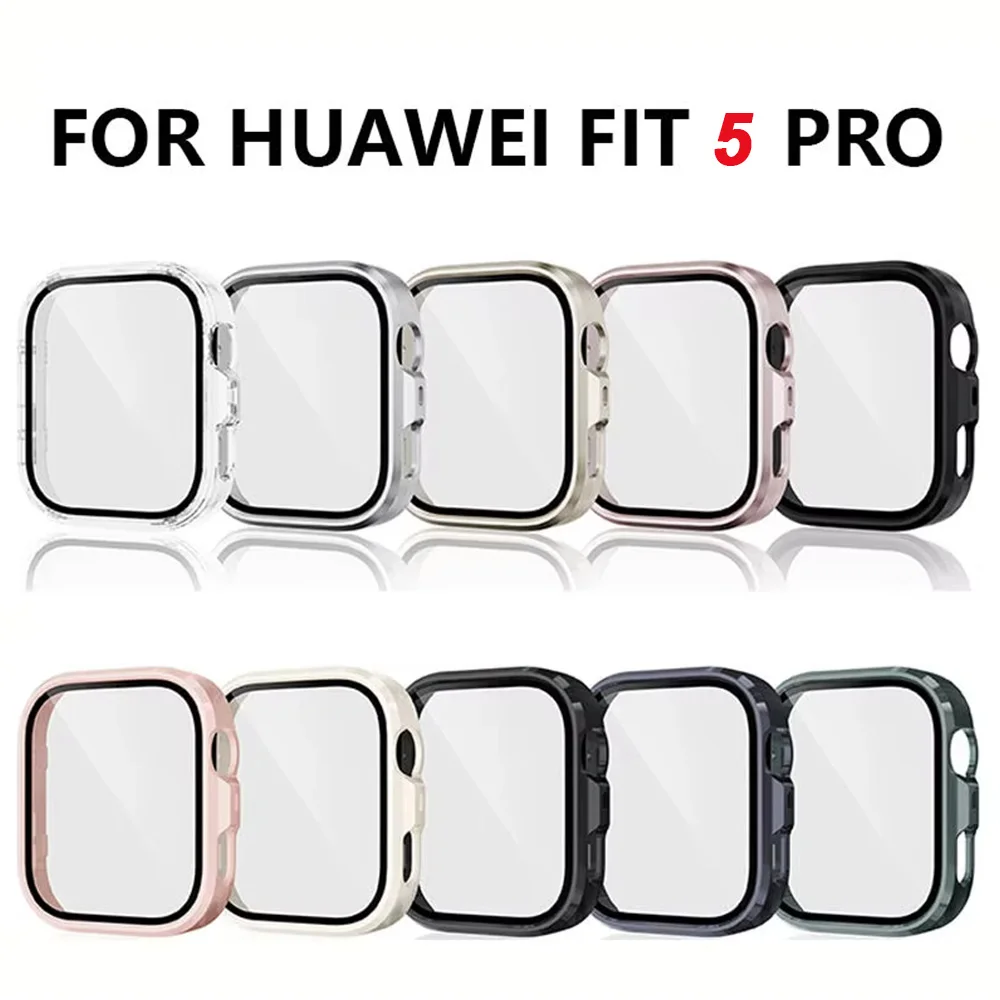 Premium Anti-Scratch Protective Cover with Glass Screen Protector for Huawei Watch Fit 5 Pro