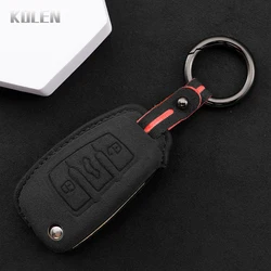 Premium Leather Car Key Case Cover Shell (Black Set 2)