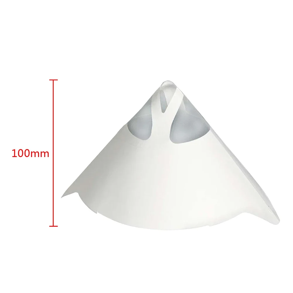 Paint Filter Paper Filter 50x Mesh Conical Nylon Micron Paper Paint Strainer Filter Purifying Straining Cup Funnel Disposable Paper 100 Mesh Paint Filter