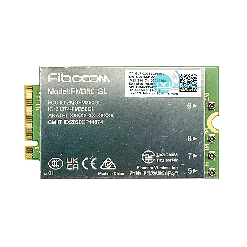 Fibocom FM350-GL 5G M.2 Module For HP X360 830 840 850 G7