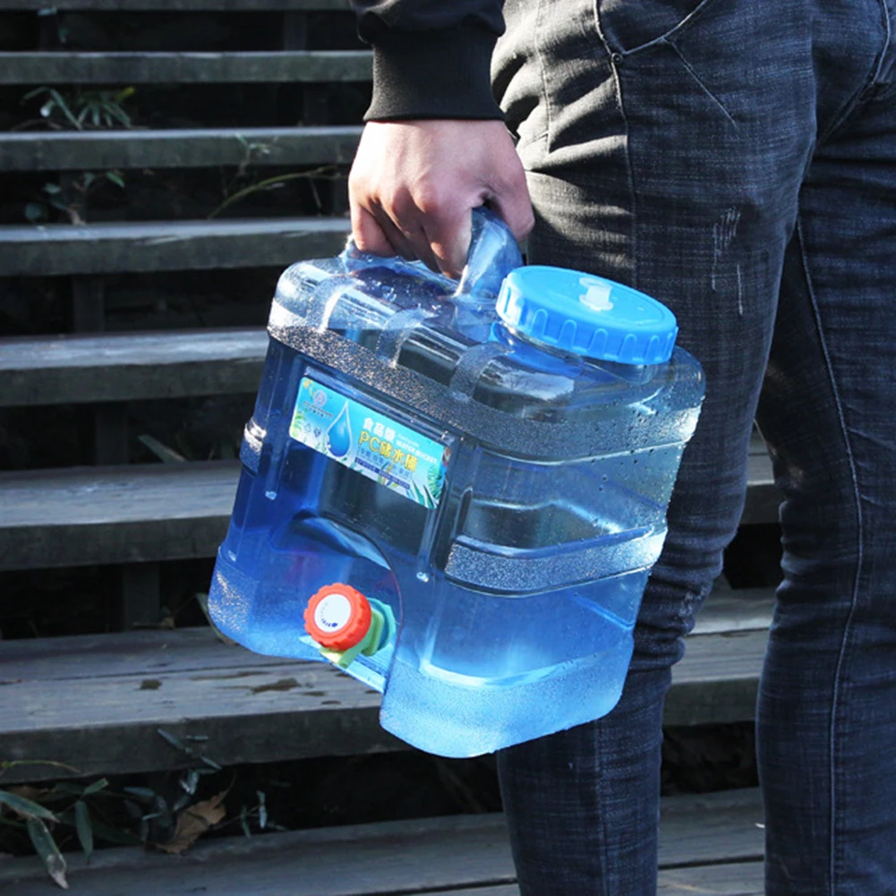 18/20/22L Car Water Buckets Food Grade Portable Water Tank Large-Capacity with Faucet Outdoor Accessories for Hiking Fishing 4