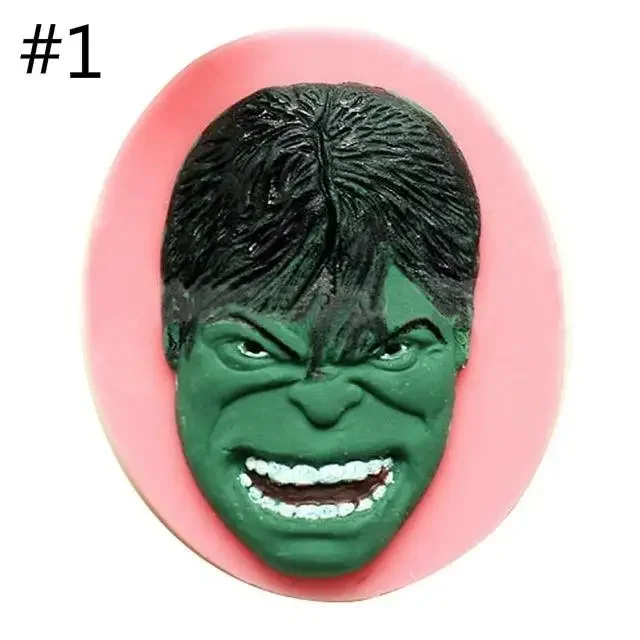 New 1pcs 3D Anime Silicone Molds Sugarcraft Fondant Chocolate Mold Face Silicone Cake Mold Cake Decorating Tools