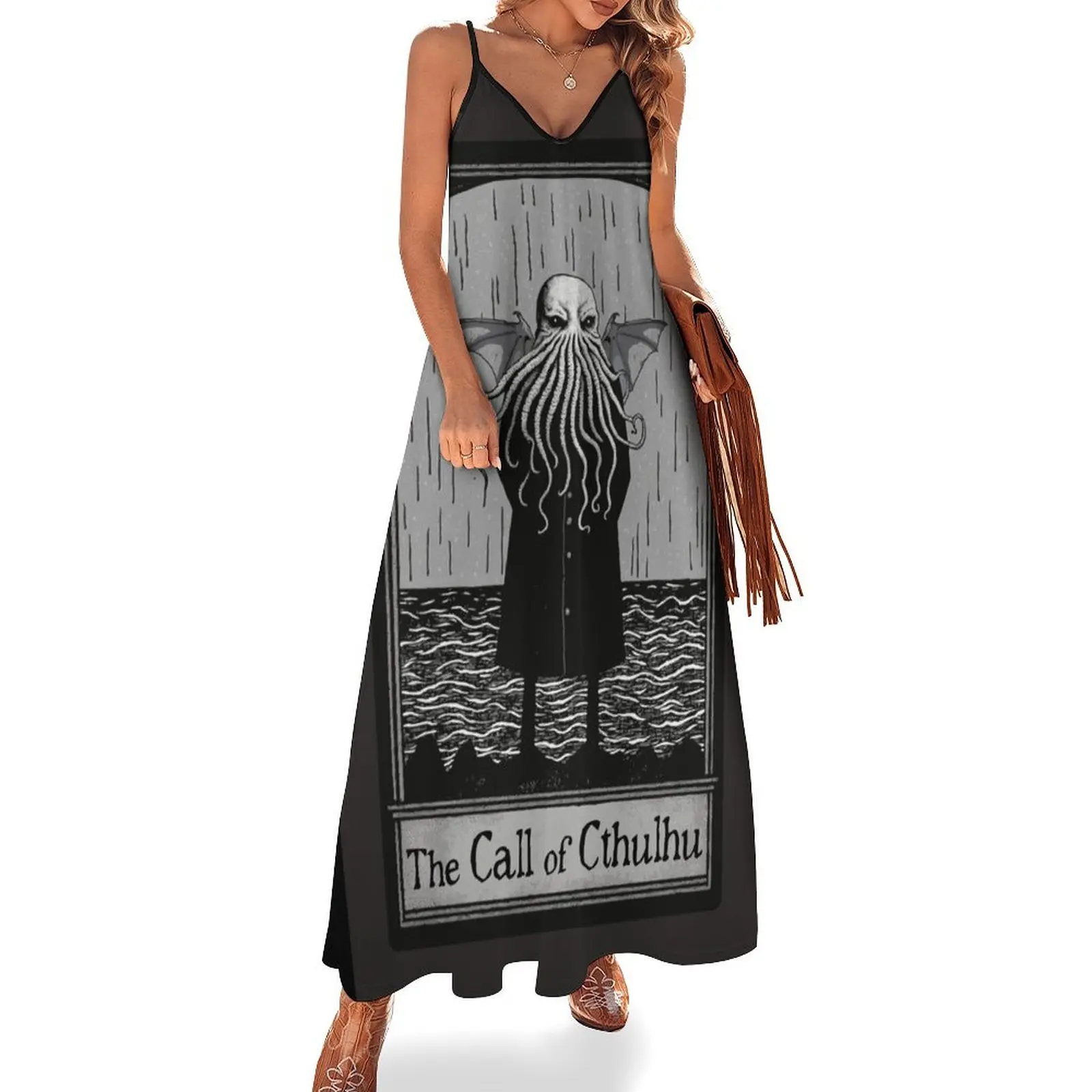 Edward Gorey's The Call of Cthulhu Sleeveless Dress summer dress woman 2024 trendy Women's summer dresses