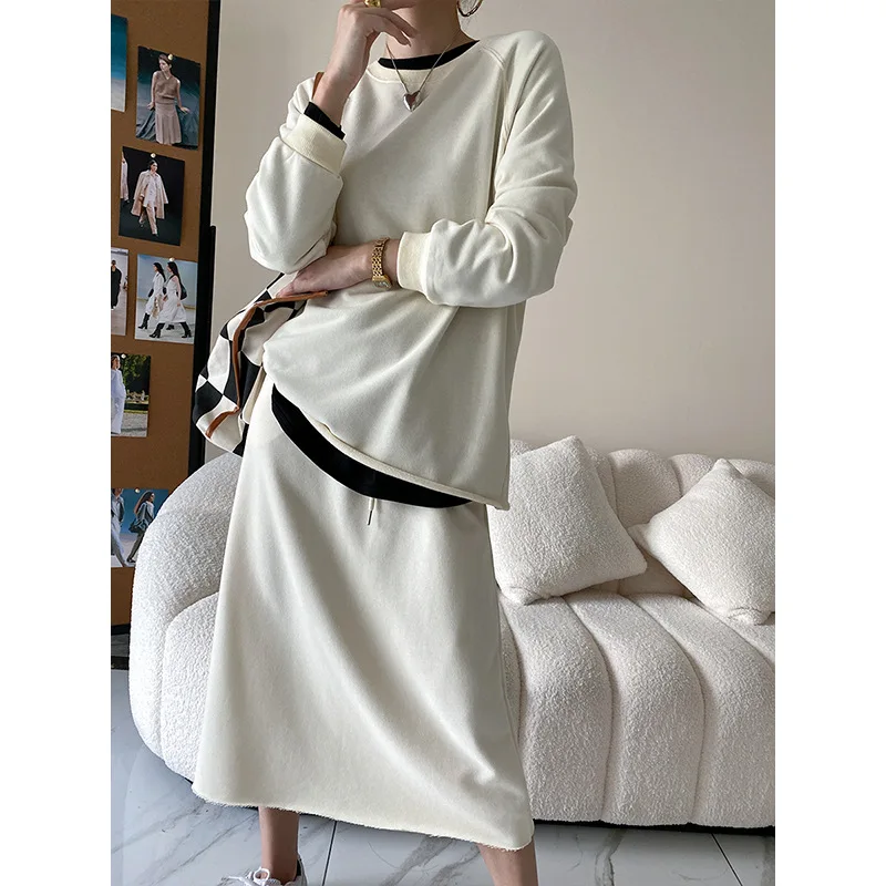

Casual Loose Sweater Dress Suit Fashion Ladies Suit 2023 Spring and Autumn New Style