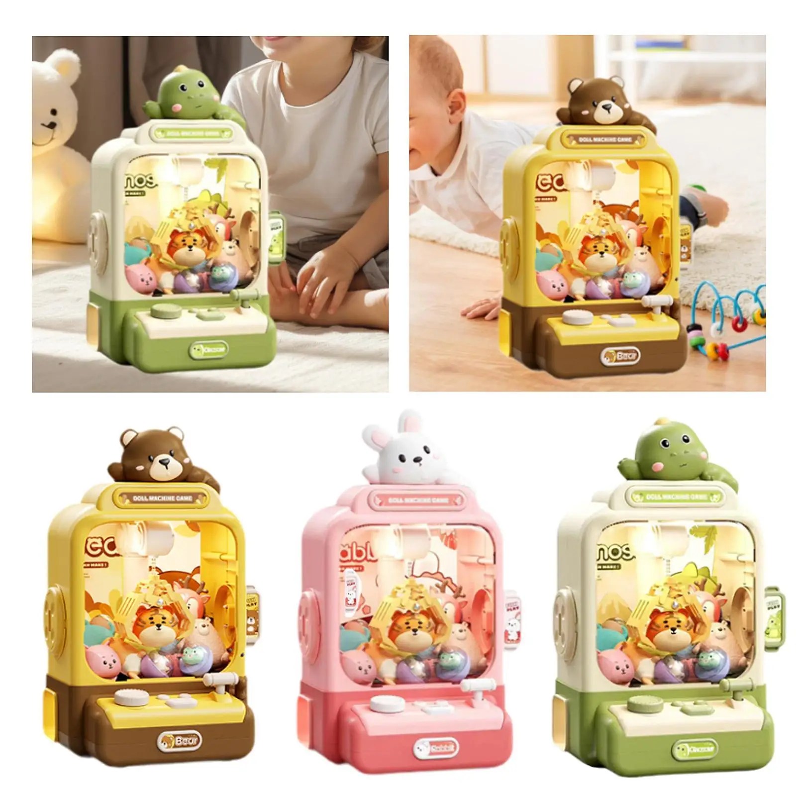 Kids Claw Machine and Sounds Candy Vending Toy for Boys Girls Kids Children 3