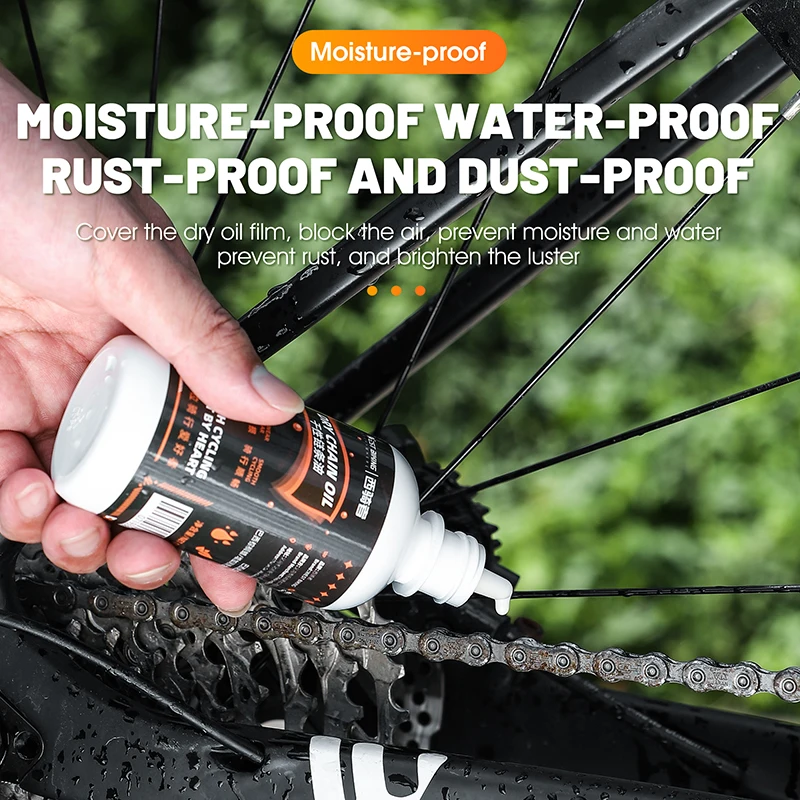 WEST BIKING Bicycle Dry Chain Lubricant 100ml Road Bike Chain Oil Waterproof Rustproof Special Bike Lube Cycling Accessories