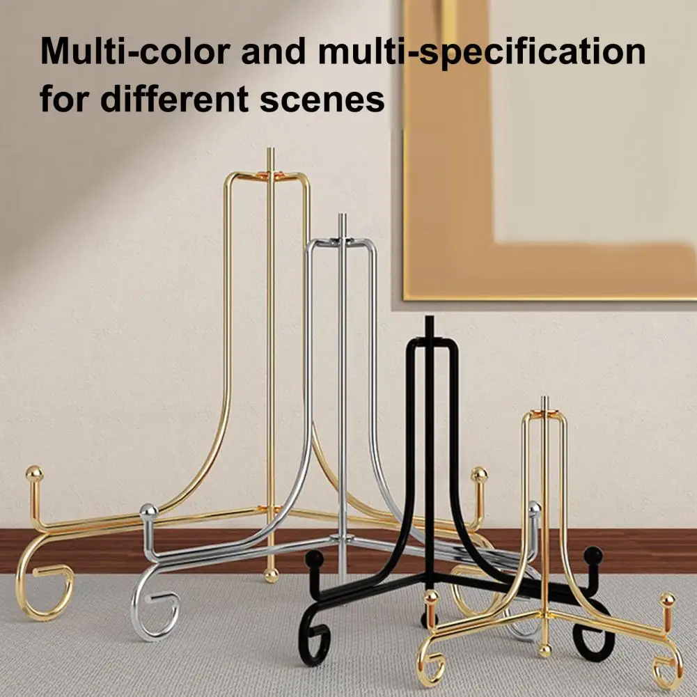 10-25cm Plates Display Rack High Stability Strong Load-bearing Foldable Design Multipurpose Storage Holder Portable Organizer