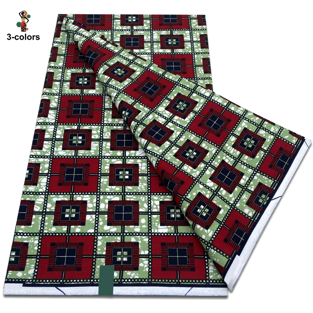 100% Cotton Dutch Hollandais 2026 Print Fabric High Quality Veritable Real Wax Guaranteed African Wax Tissu Dutch Pagne 6 Yards 5