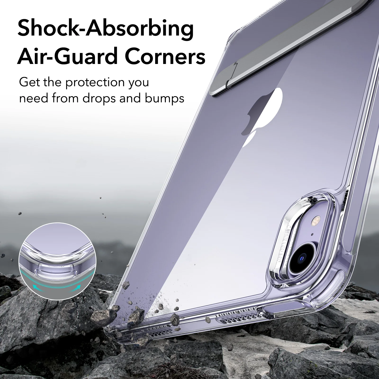 Esr-case Kickstand para Ipad Mini Proteção Híbrida Capa Traseira Caixa Transparente Lápis Boost 2023 - Imagem 6