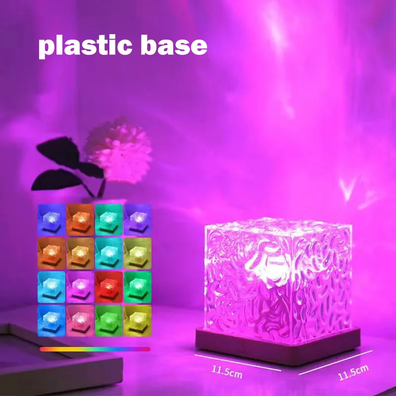 16 Colors Ocean Wave Projector Light Midnight Aura Aurora Glow Lamp Home Office Bar Restaurant Underwater Projector Night Light