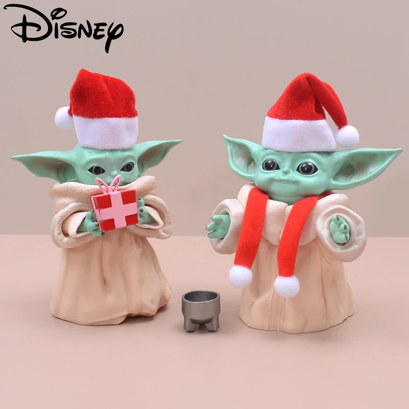 Star Wars Mandalorians Cappello Di Natale Sciarpa Regalo Yoda Baby Handmade Baby Model Pendant Box Christmas Yoda Baby Collection Gift