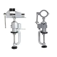 Portable 360° Table Swivel Vise Woodworking Universal Mini Clamp-on Table Bench Vise Rotating Drill Stand Hobby Use DIY 1