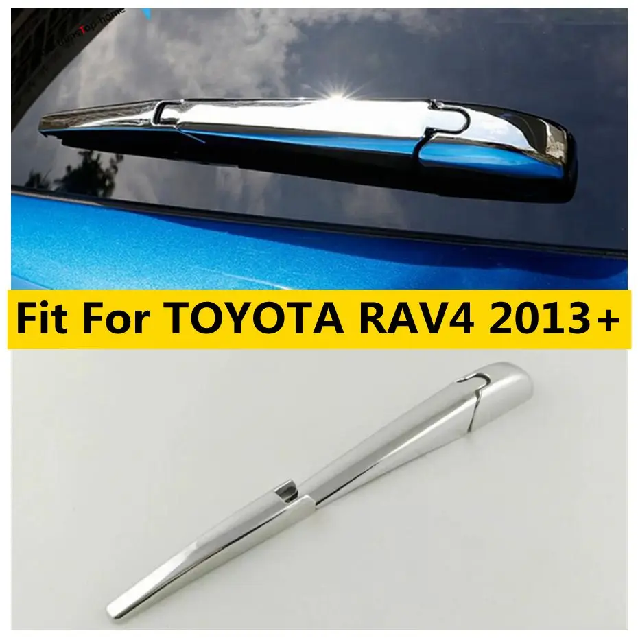 

Chrome Rear Windshield Tail Window Wiper Cover Trim Fit For TOYOTA RAV4 2013 - 2018 Automotive Exterior Accessories Decoration