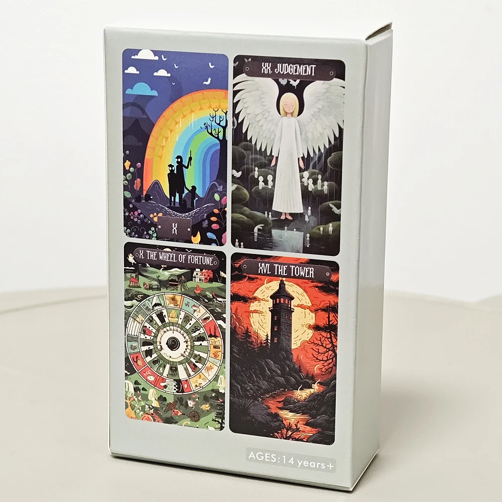 10.3*6cm Strange World Tarot Original Art Work 78 Pcs Tarot Cards Based on Rider Waite System 3