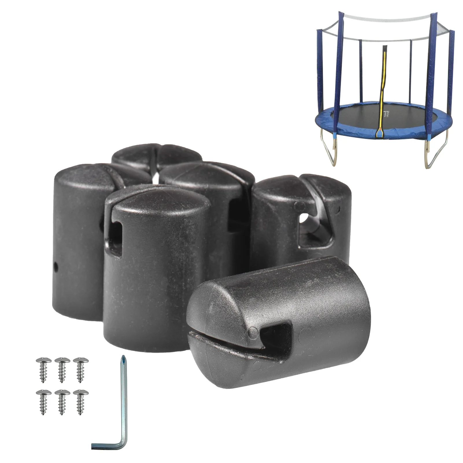 Trampoline Enclosure Pole Cap Safety Trampoline Protection Cover For 1