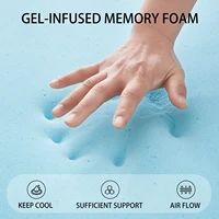 Matelas rempli d'éponge en mousse à mémoire de forme, drap de couvre-lit de matelas tatami pliant, matelas doux en coton à mémoire de forme éponge 4