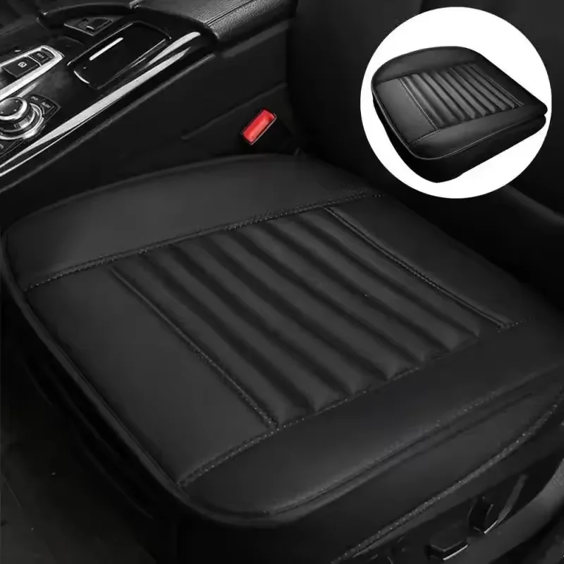 Car Seat Covers Universal Breathable PU Leather Pad Mat For Auto Chair Cushion Car Front Seat Cover Four Seasons Anti Slip Mat