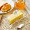 Butter Serving Tray with Cover Glass Butter Dish for Kitchen Parties Wedding 4