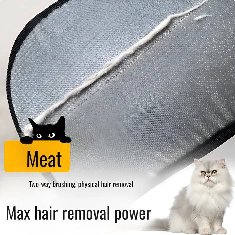 Pet Static Hair Removal Gloves Pet Hair Removal Gloves Dual Brush Static-Free Cat Cleaning Tool Efficient Stripping M