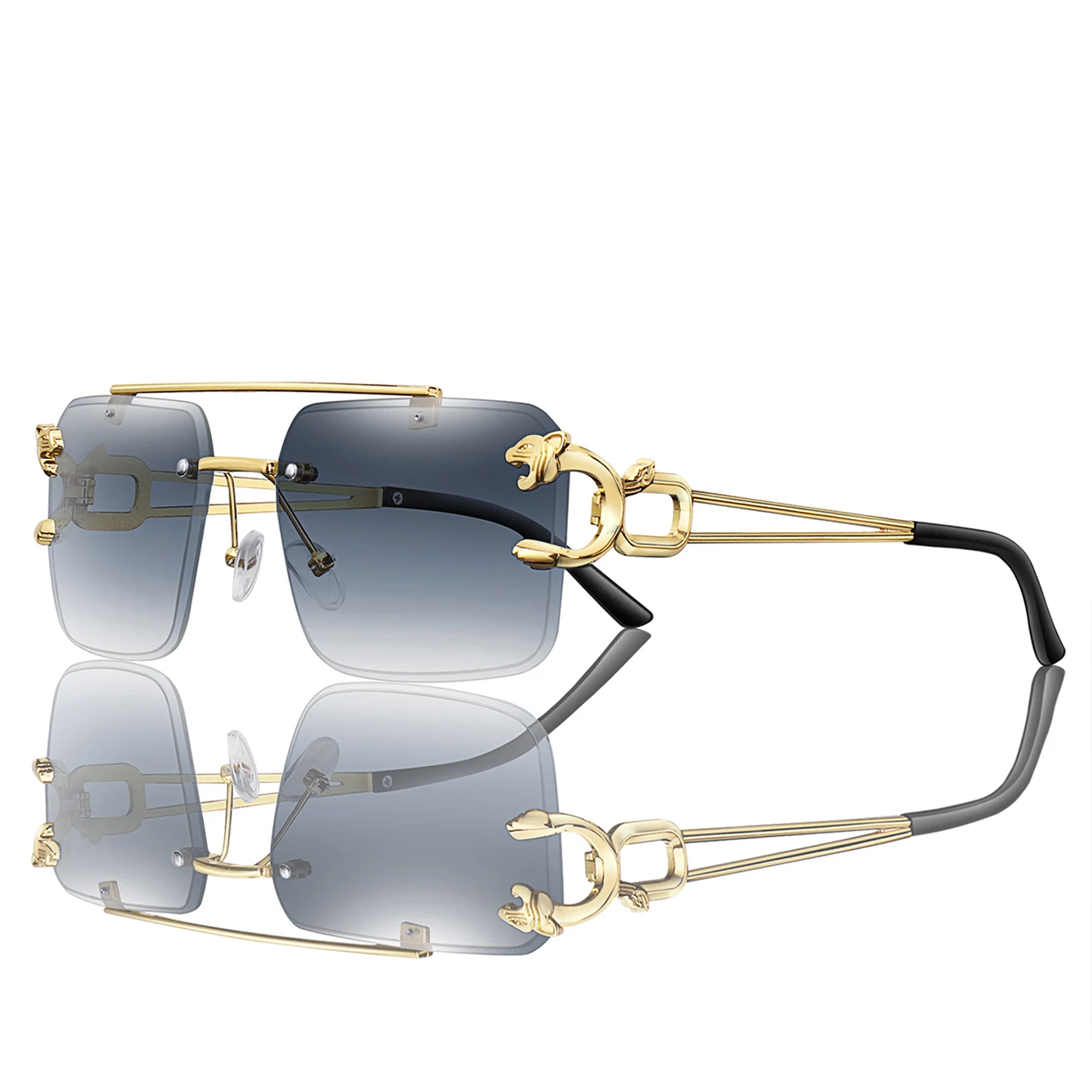 Fashion Leopard Print Temple Sunglasses Cycling Hiking Running