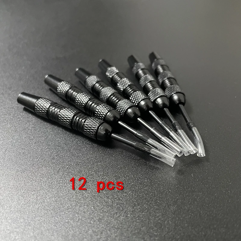 Exquisit geschnitzte Muster, 12 Dartnadeln, 18 g/0,63 Unzen, Eisenmaterial, elektrophoretischer Prozess, Dartzubehör, Stahlspitzen – Detail 2