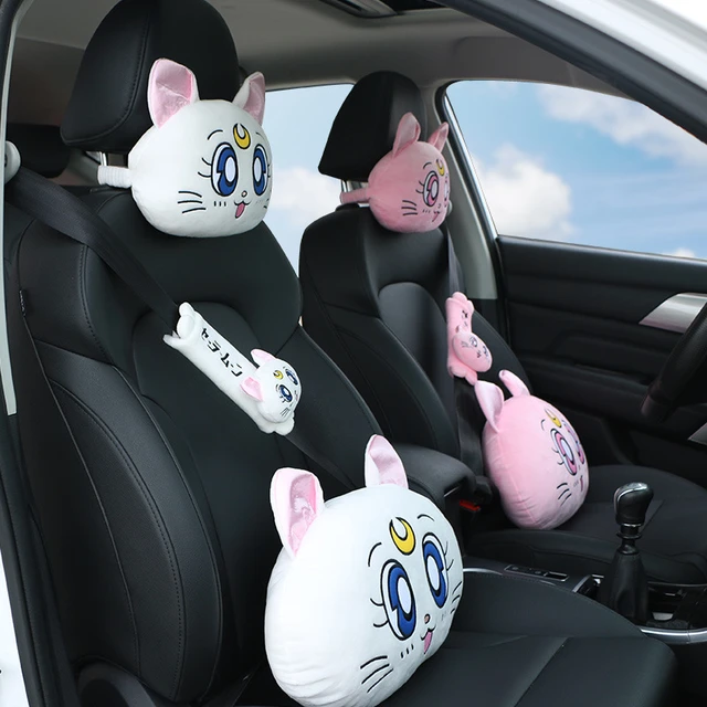 Nette Karikatur Panda Puppe Auto Sitz Kopfstütze Neck Kissen Unterstützung  Weiche Plüsch Auto Seatbelt Abdeckung Auto Innen Zubehör Qualität -  AliExpress