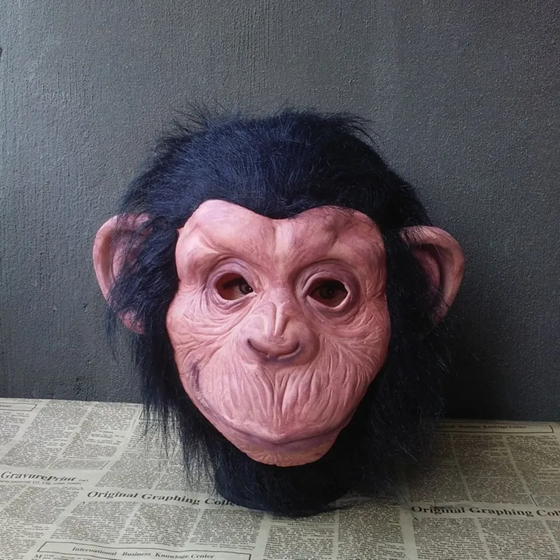 

Gorilla Headgear Monkey Dance Halloween Horror Mask Dress Up Animal Cute, Free Shipping To Home