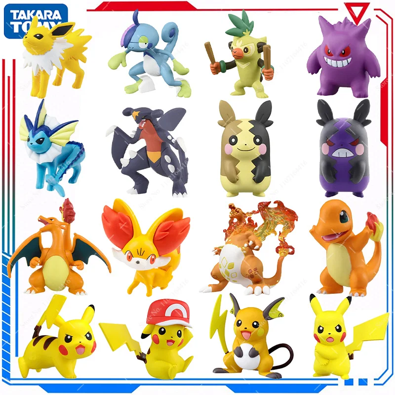 

Original Pokemon Figures MS Series Pikachu Charizard Gengar Garchomp Vaporeon Snorlax Action Figurine Toys PVC Dolls Kids Gift