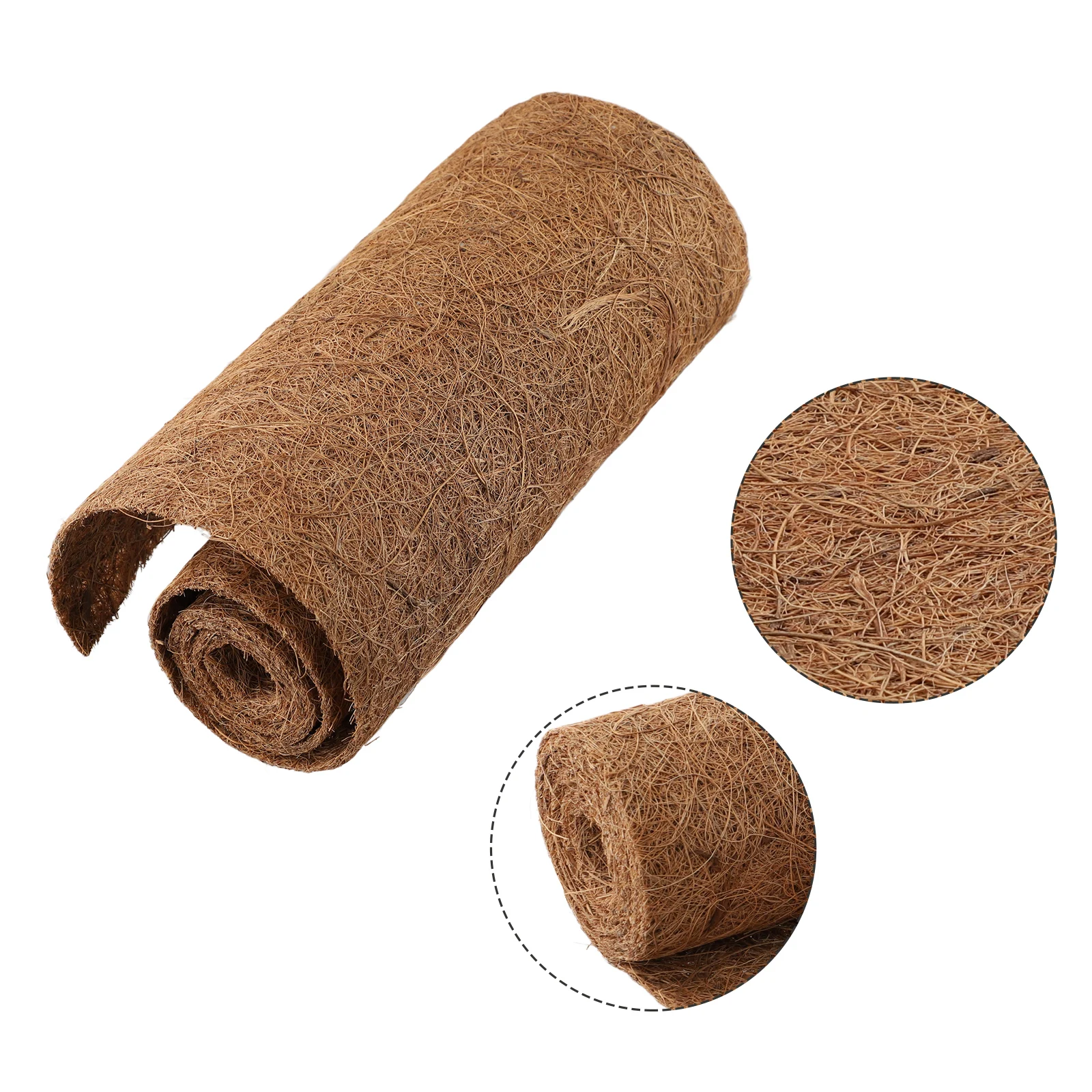 Planting Mat Reptile Bedding Gardening Mat Coconut Fiber Liners Plant Fiber Roll Natural Reptile Carpet Mat Sheet Coconut Palm Mat Cuttable Floor Door Coir Coconut