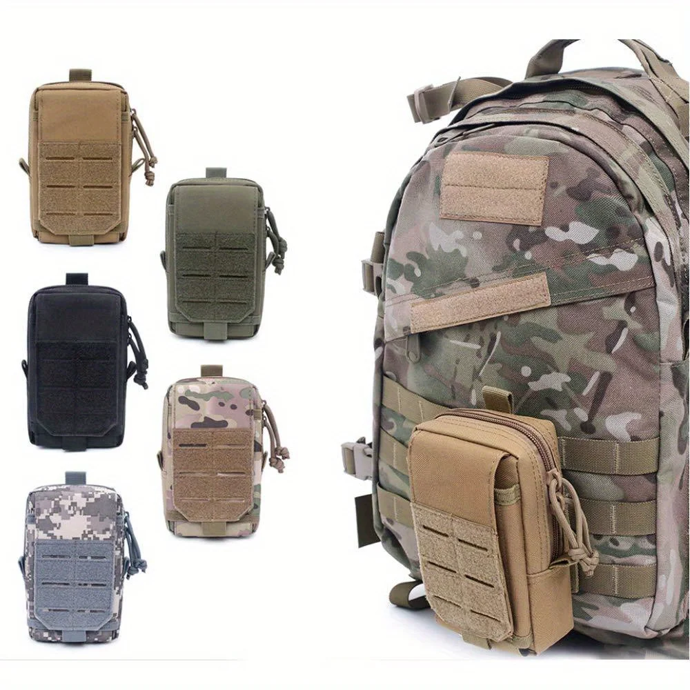 

LUC 1000D Nylon Molle Phone Pouch EDC Waist Fanny Pack Outdoor Hunting Campling Hiking Running Belt Waist Bag Vest Storage Pack