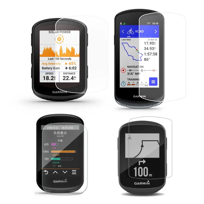 Pellicola Protettiva Per Schermo In Vetro Duro Per Garmin Edge 540/840/530/830/520/820/1000/1040 Solar/1030/130 Plus/Explore 2