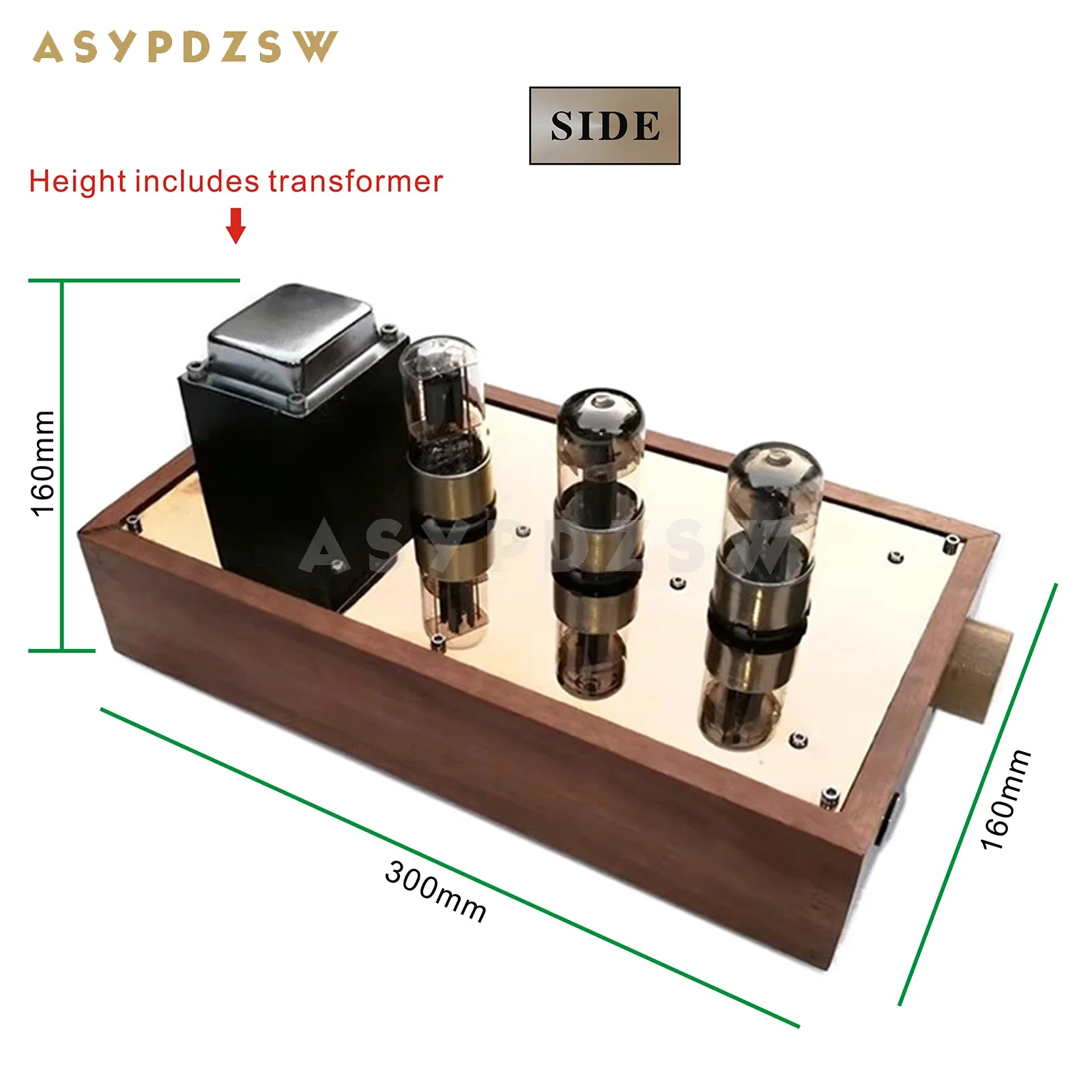 단단한 나무 쉘 HIFI 6N8P 직접 결합 튜브 프리 앰프 6N8P + 6SN7 + CV181 6Z5P 정류기 튜브 프리 앰프 포함