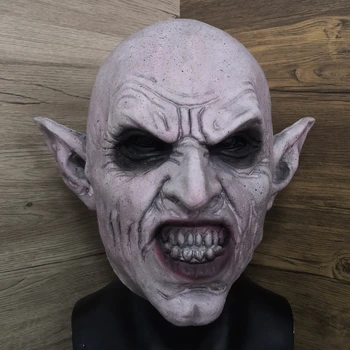 Nosferatu gris Vampire Latex effrayant Halloween masque terreur fantôme diable