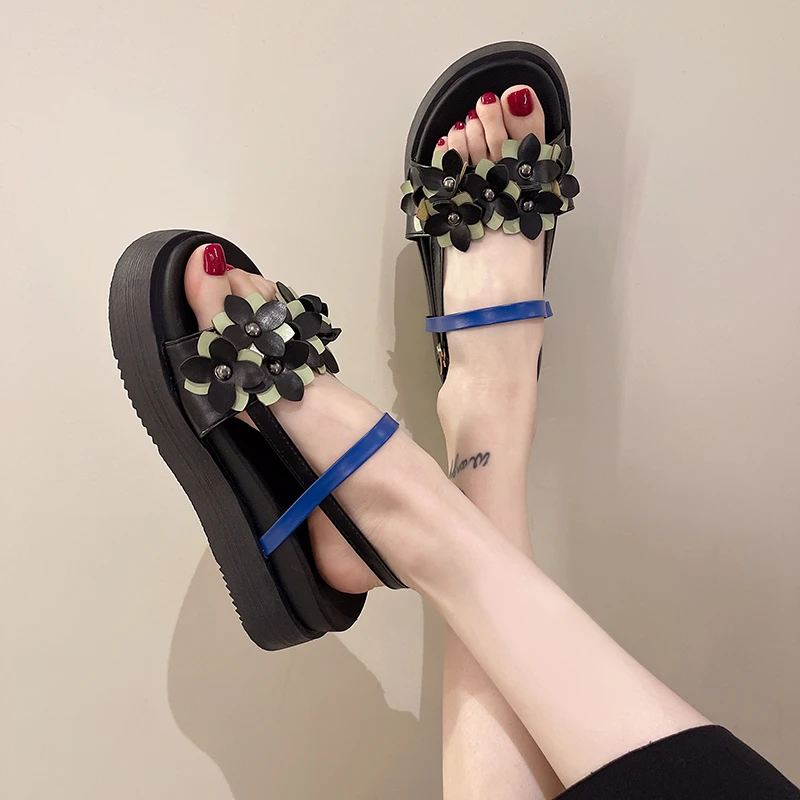 Sandalias con para mujer, zapatos japoneses con punta abierta y hebilla a la moda, 2022 AliExpress