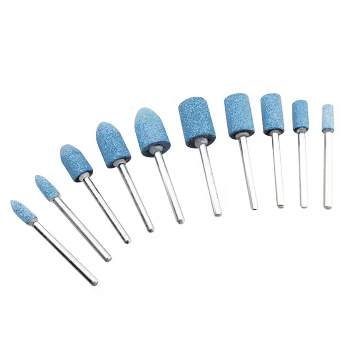 SEMOIC 10pcs Polishing-Head Wheel-Head Abrasive Mounted for -Rotary Power Tool Electric Grinding Stone -Accessories