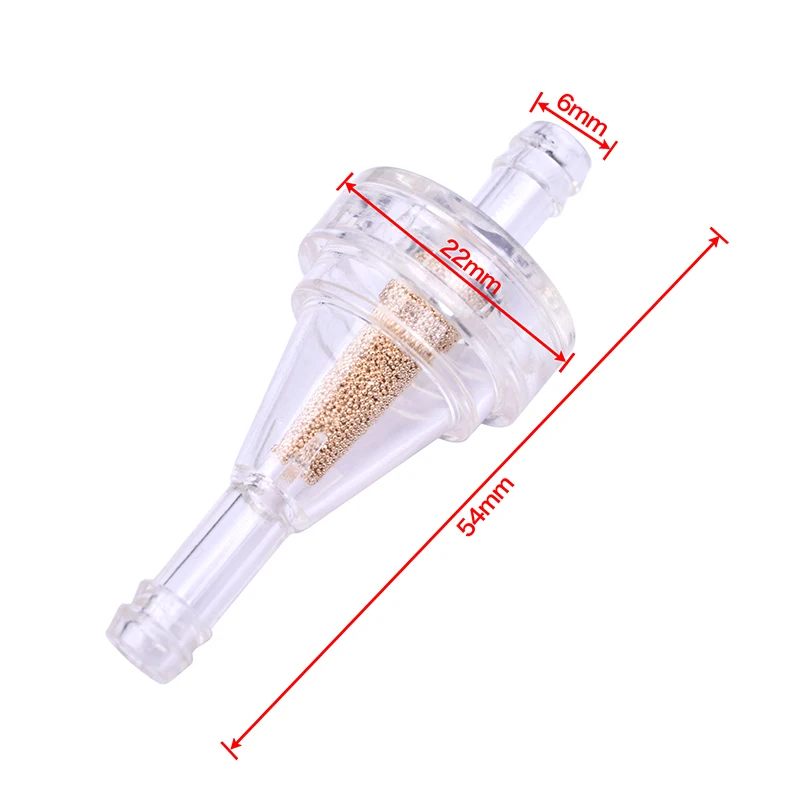 

6mm Universal Petrol Gas Oil Gasoline Fuel Filter for HONDA KAWASAKI YAMAHA SUZUKI Street Dirt Bike ATV Motorcycle 1Pc 5Pc 10 Pc