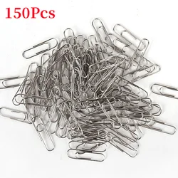 50/150Pcs Paper Clip Metal Memo Clips Bookmark Stationery Office Accessories School Supplies Length 29mm Paperclip For Student