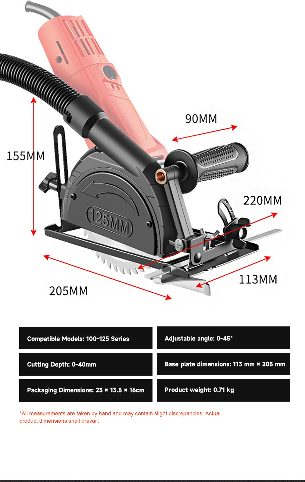 Angle Grinder Stand Base 100-125mm Multi-Function Grinder Cutting Bracket with S
