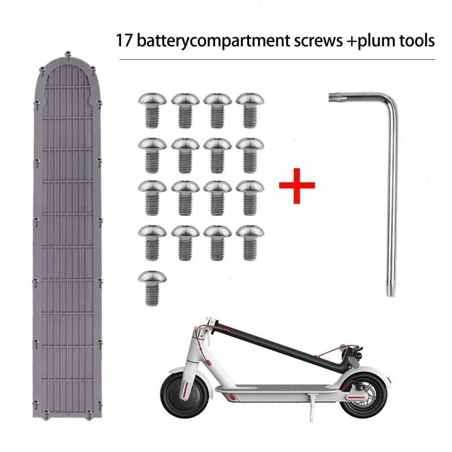 17-teiliges Set Bodenschrauben für Xiaomi M365 Elektroroller, Edelstahl-Metallschrauben mit Installations-Schraubenschlüssel, Reparaturteile – Detail 1