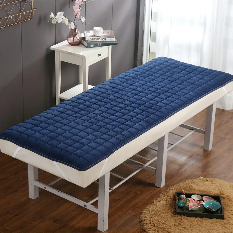 colchão de cama engrossado para salão de beleza massagem mesa folha de cama massagem folha spa capa de cama com furo