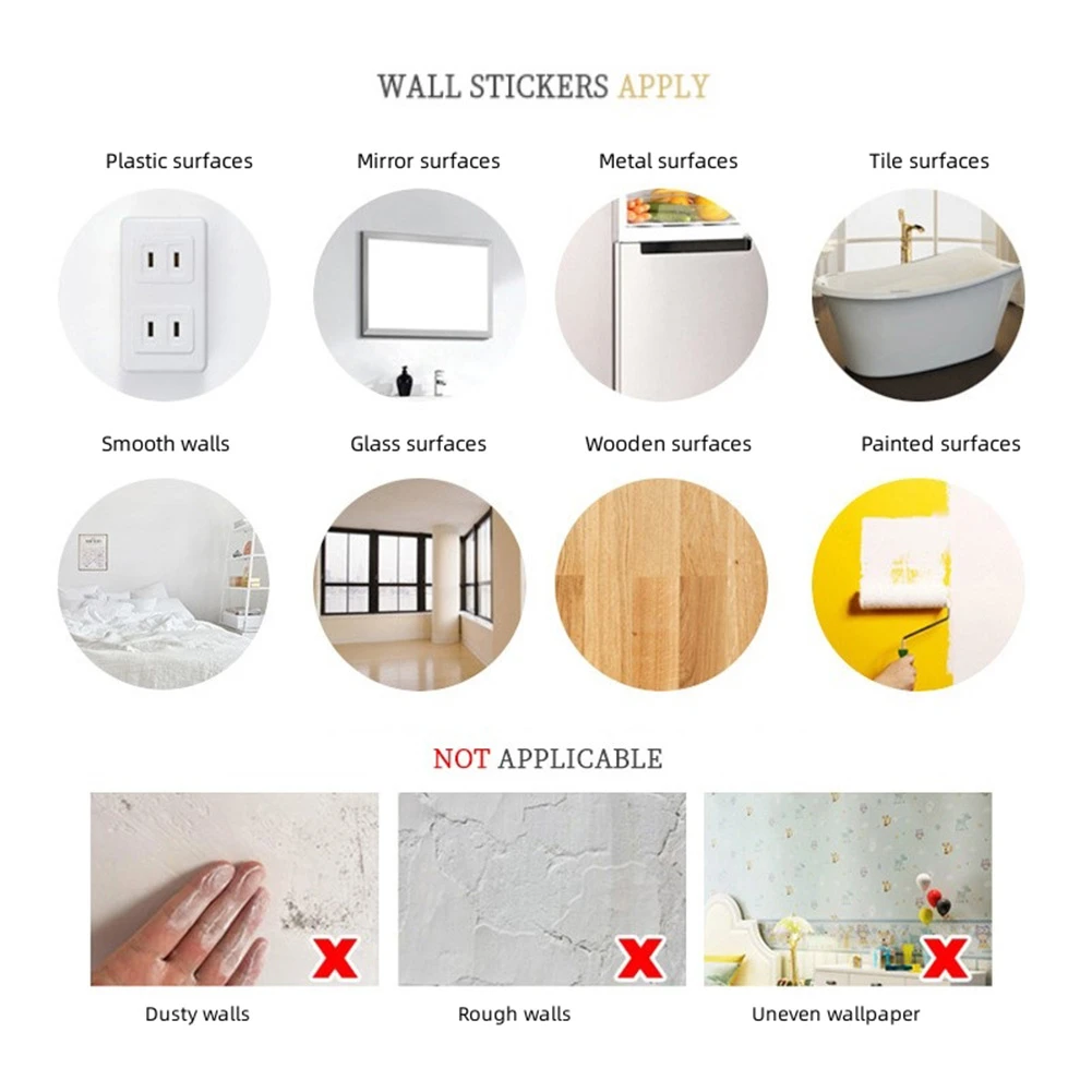 

Easy Peel And Stick Vinyl Art For Kids Room Wall Sticker Bedroom Decal DIY PVC Self-adhesive 30x90cm Bamboo Leaf