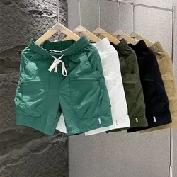 Summer American Streetwear High Quality Cargo Shorts Men Clothing Harajuku Multi-Pocket Casual Basketball Pants Korean Trendy