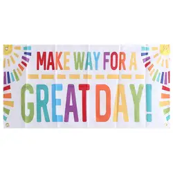 Inspirational Banner and Posters Wall Decor Motivational Educational Decorations Welcome Great Day Growth Mindset Home