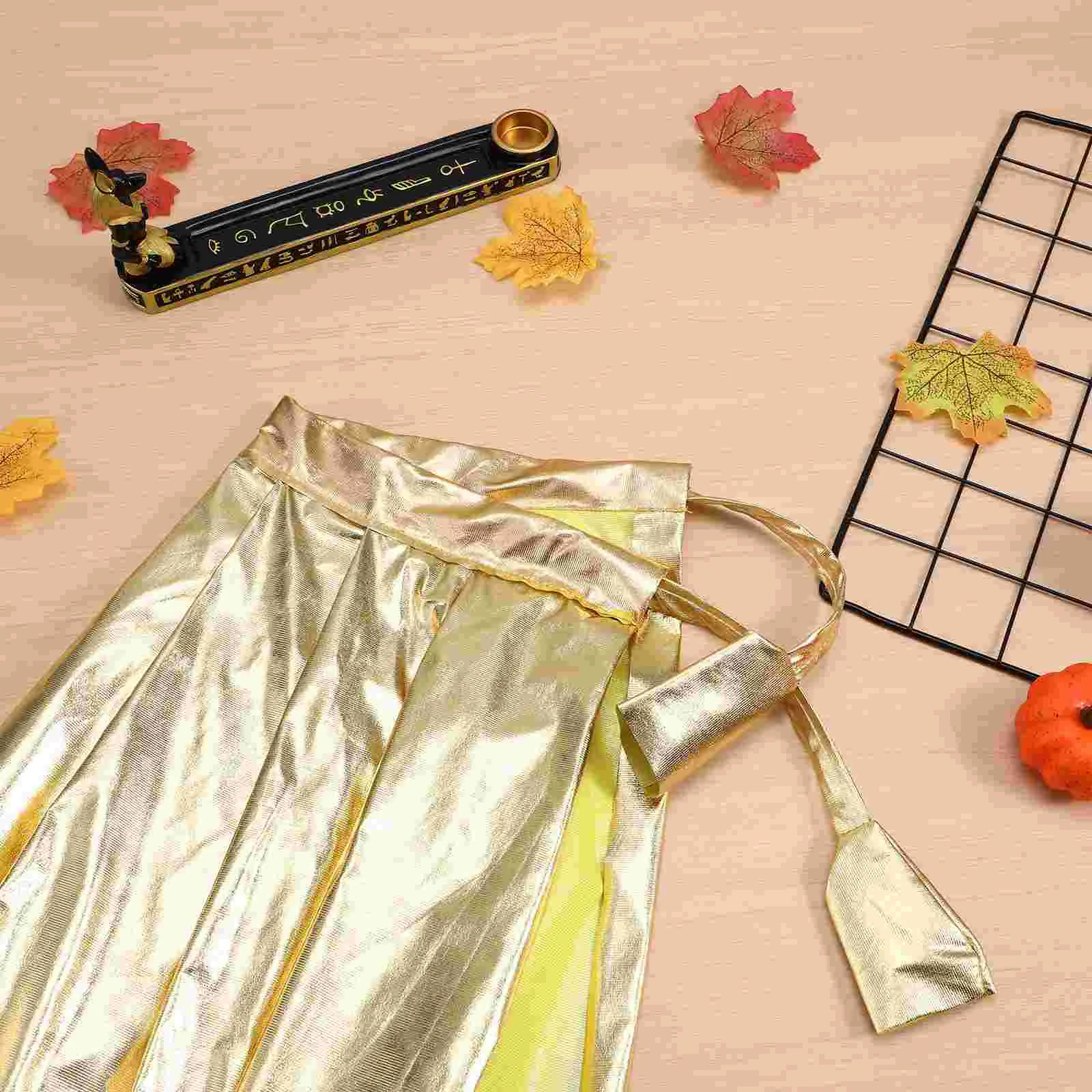 Adults Gold Gilding Cloak Cape Party Accessory for Halloween Cosplay Costume Party