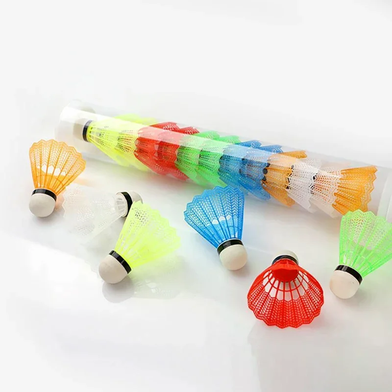 Set of Colorful Foam Badminton Shuttlecocks - Vibrant Sports Balls
