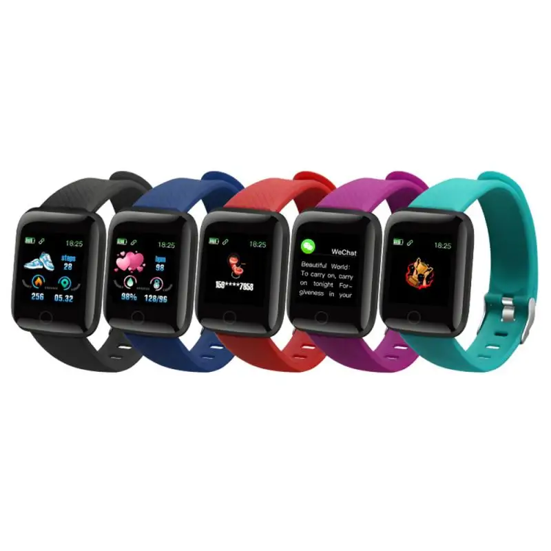 Electronic Watch 116 PLUS Smart Watch Men Women Heart Rate Monitor Fitness Tracker Bracelet Watch Bluetooth Call Waterproof Sport Smartwatch