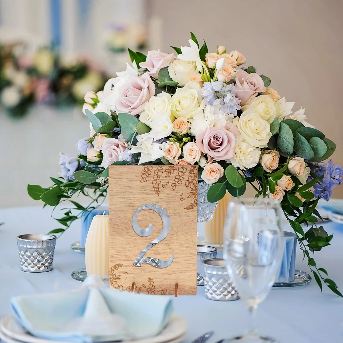 10Pcs Wedding Wooden Table Numbers 1-10 Wood Signs Rustic Party Decor Engagement Seat Sign Gift wooden wedding supplies