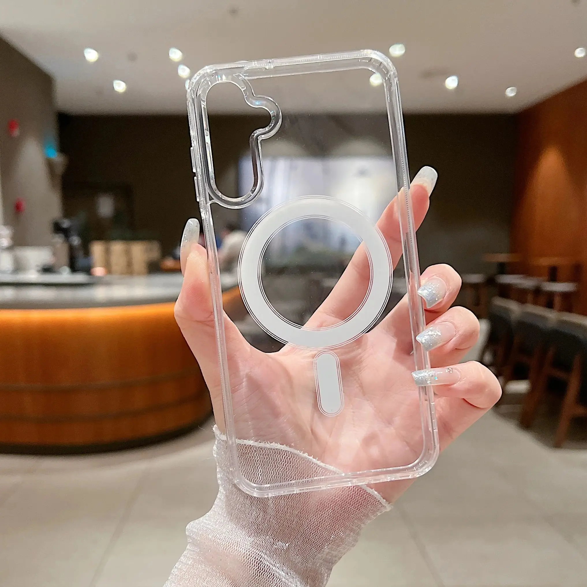 Luxury Magnetic Transparent Shockproof Phone Case