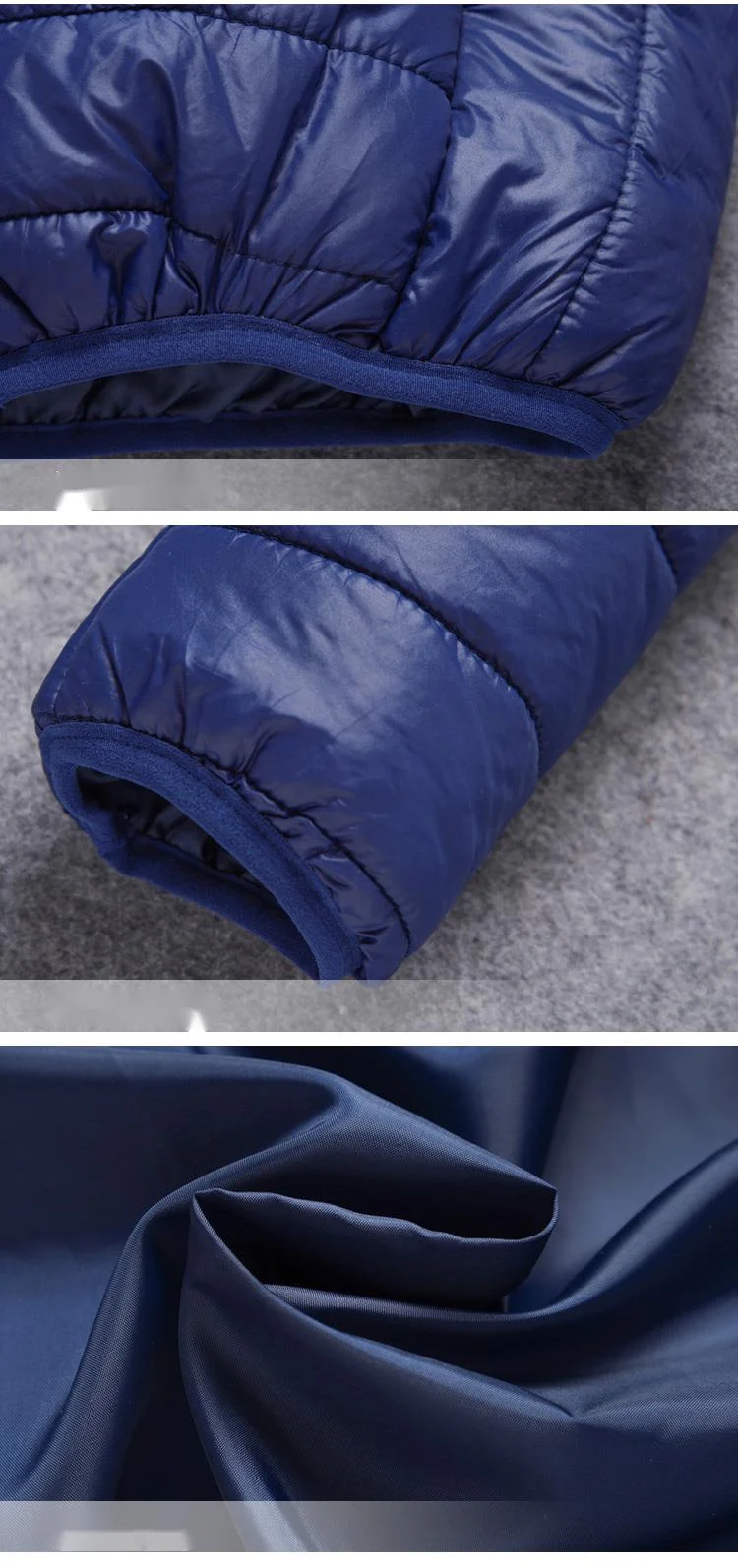 Giacca da uomo in cotone leggero con collo alto, vestibilità aderente, tinta unita, autunno e inverno_voghion.com