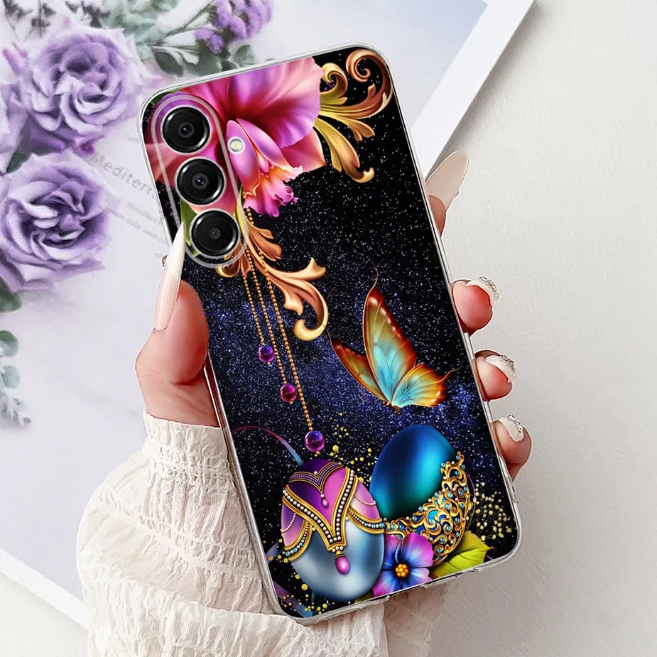 Cute Cat Painted Soft Silicone Phone Case Cover - 6.7